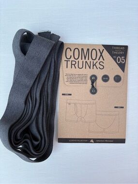 Thread Theory Comox Trunks Men Underwear Sewing Pattern & 5 Yds Elastic Bundle